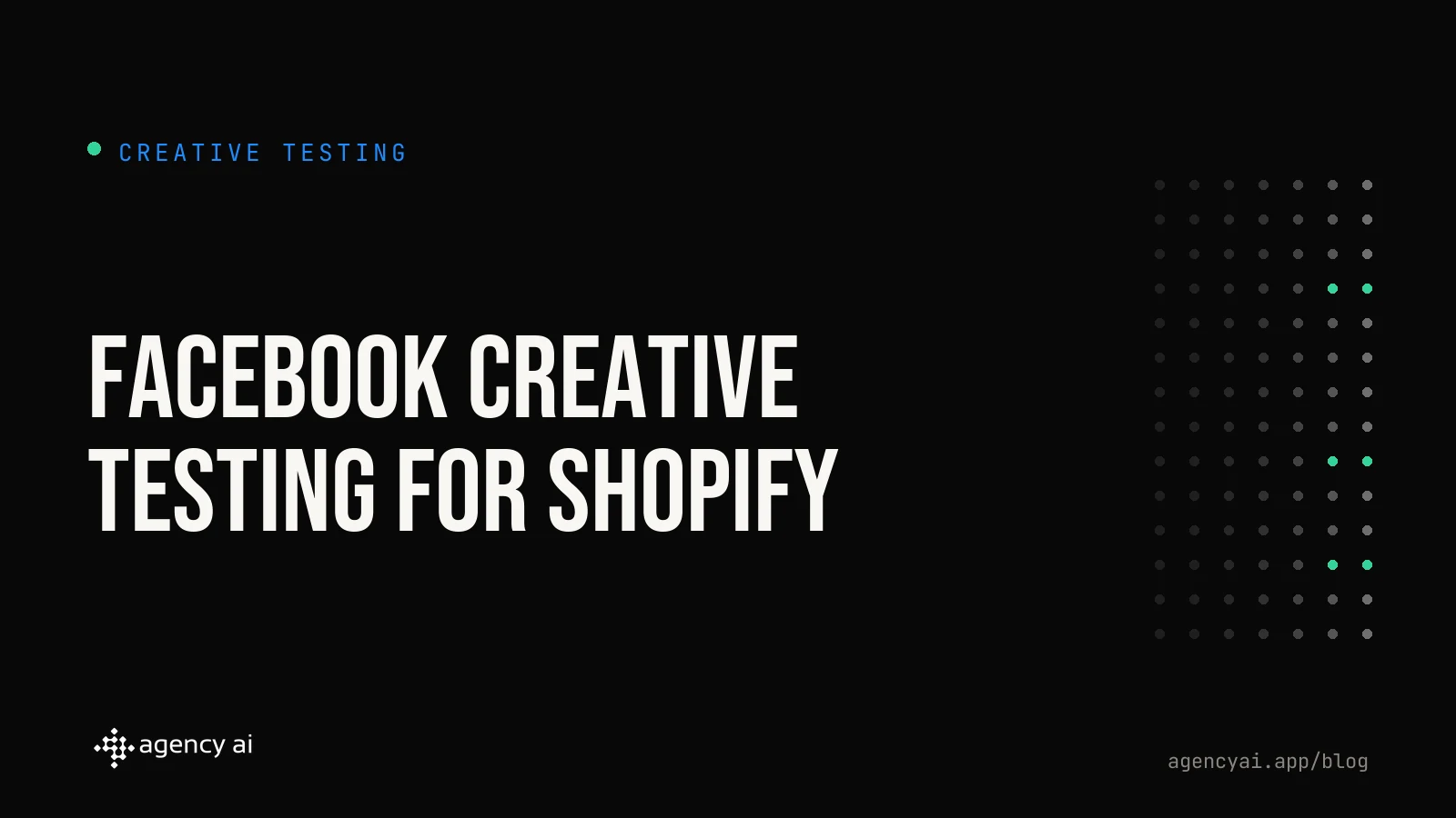 Facebook Creative Testing for Shopify Stores