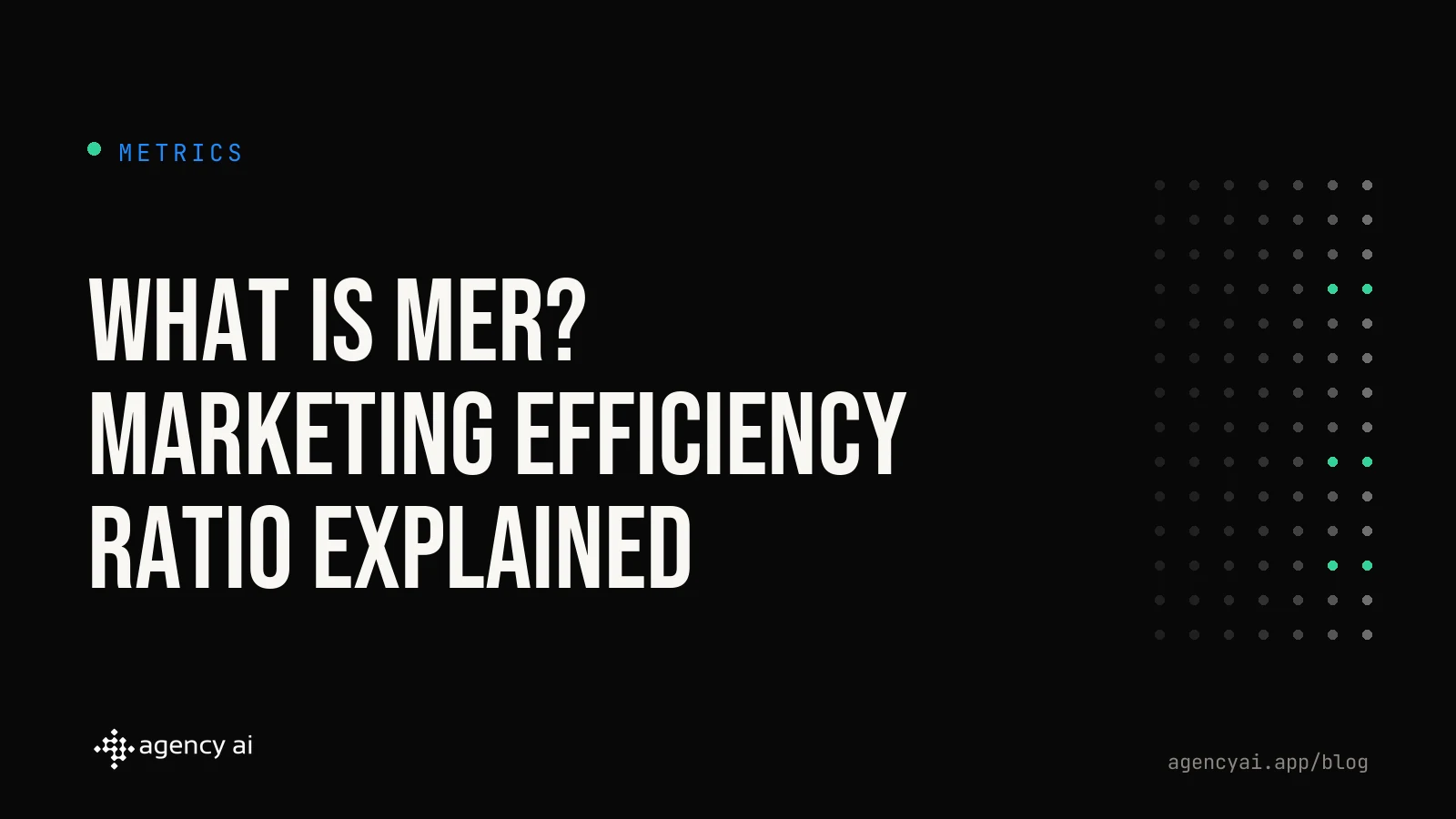 What Is MER (Marketing Efficiency Ratio)?